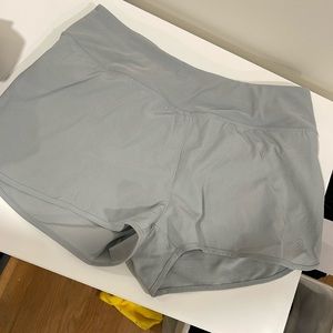 Sage blue running shorts, like the lulu lemon shorts